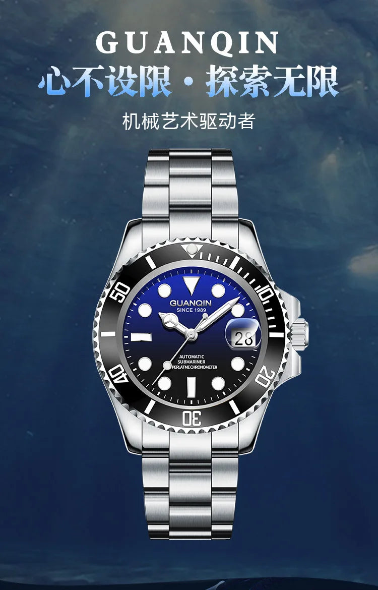 GUANQIN Automatic Mechanical Tourbillon Watch