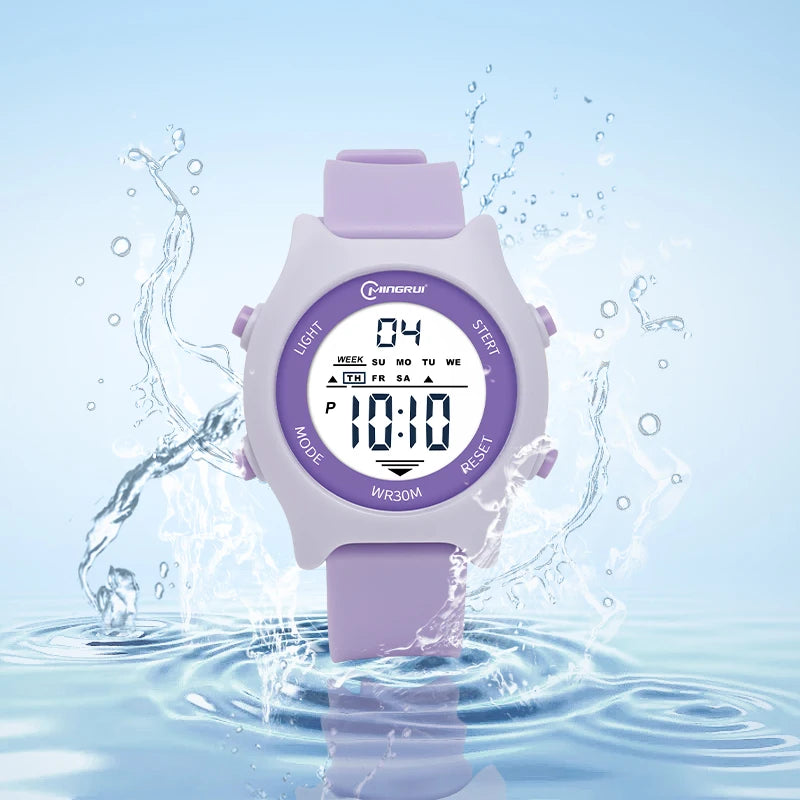 Best Selling Custom Cartoon Colorful Sports Kids Watches Children's Wrist Digital Watch for Kids