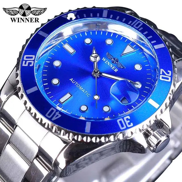WINNER T-Winner Men's Automatic Mechanical Watch - Steel Sport Fashion Timepiece