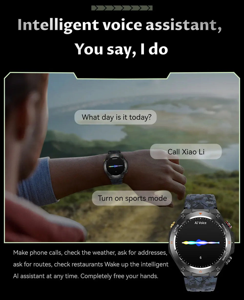 SENBONO KC82 Smart Sports Watch GPS Barometer Compass and Health Monitoring big battery Outdoor GPS Smart Watch Men