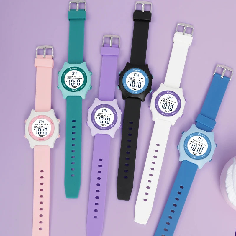 Best Selling Custom Cartoon Colorful Sports Kids Watches Children's Wrist Digital Watch for Kids