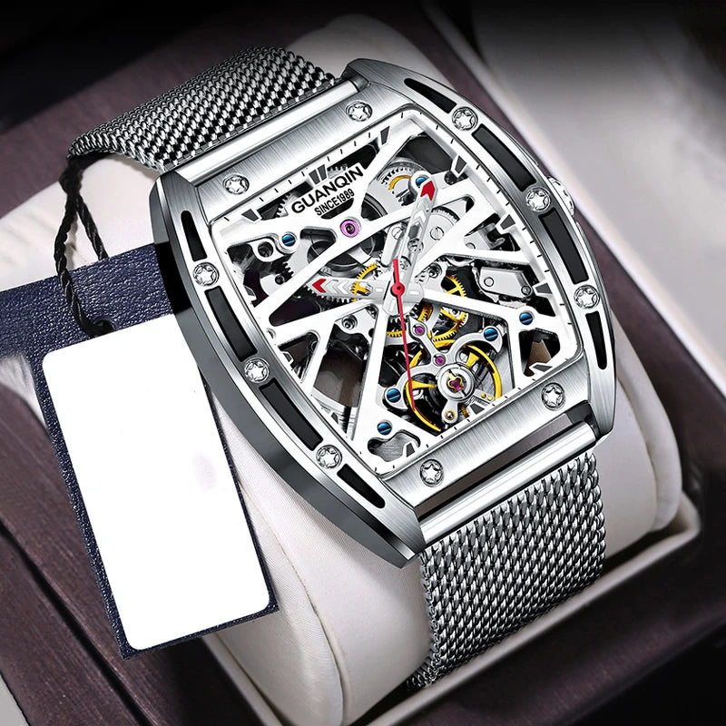 Executive Automatic Mechanical Watch - Premium Stainless Steel Business Timepiece