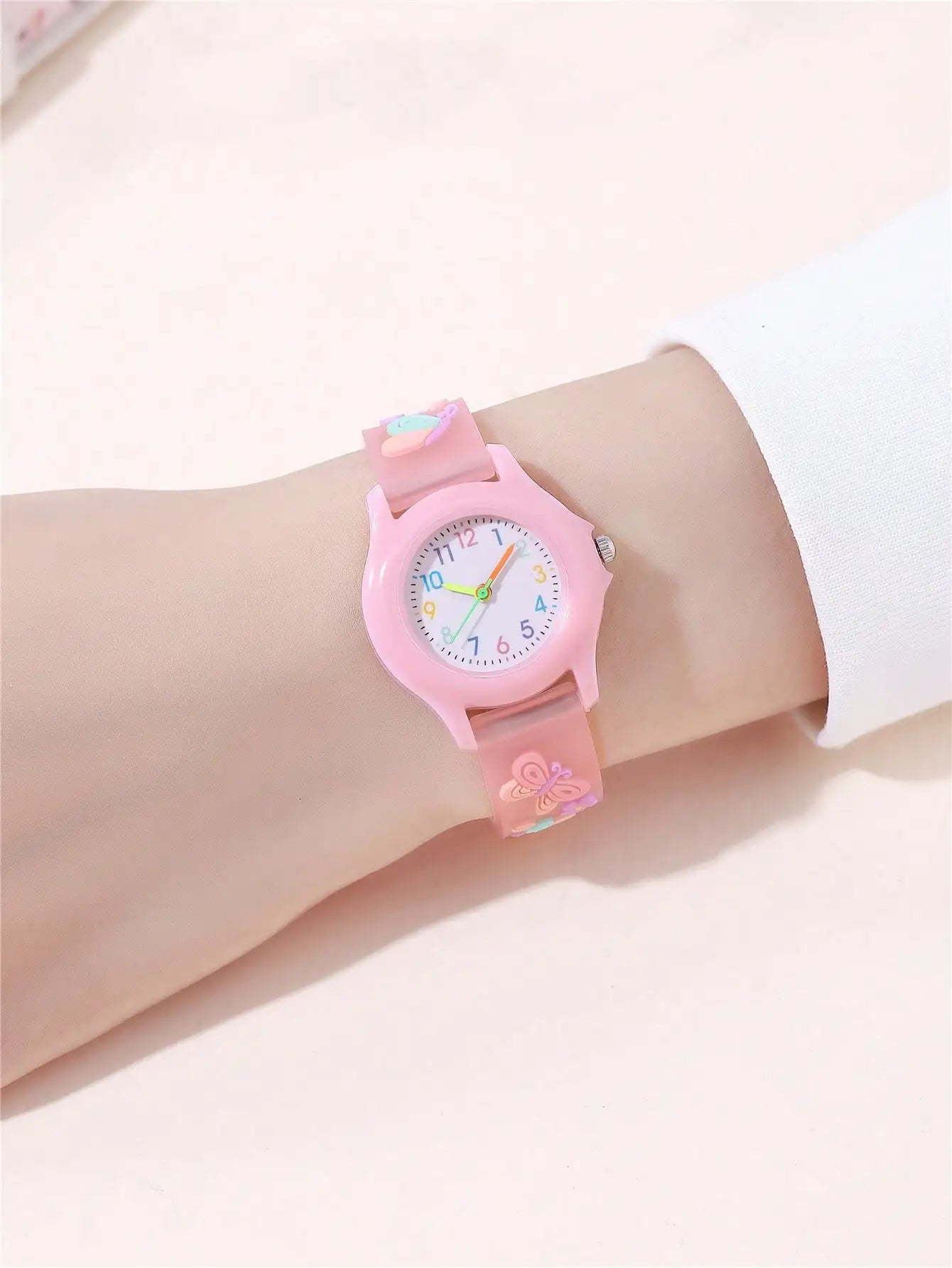 USA Stock Quartz Kids Watches Unique Cartoon Design Boys Girls Movement Digital Fashionable 2025 New Clock 7-9 Days Delivery