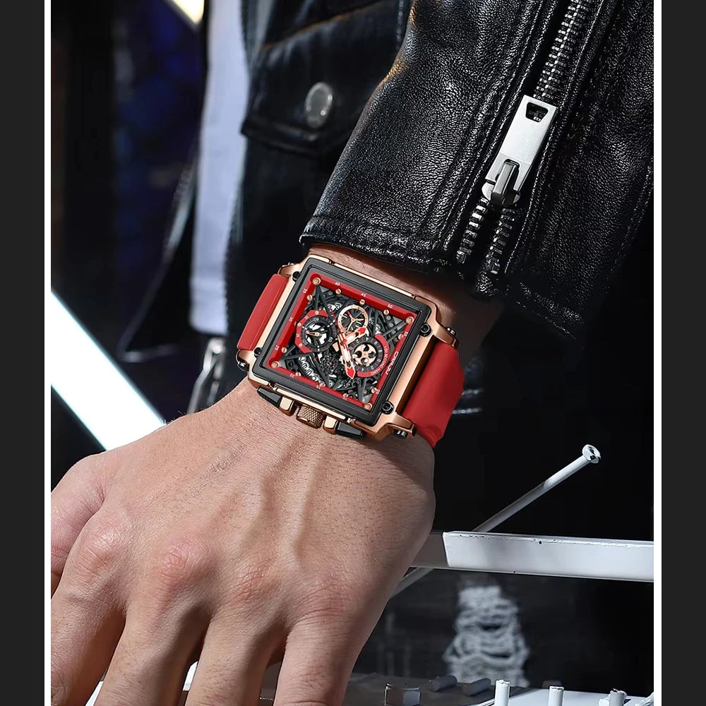 CRRJU Men's Sport Chronograph Watch