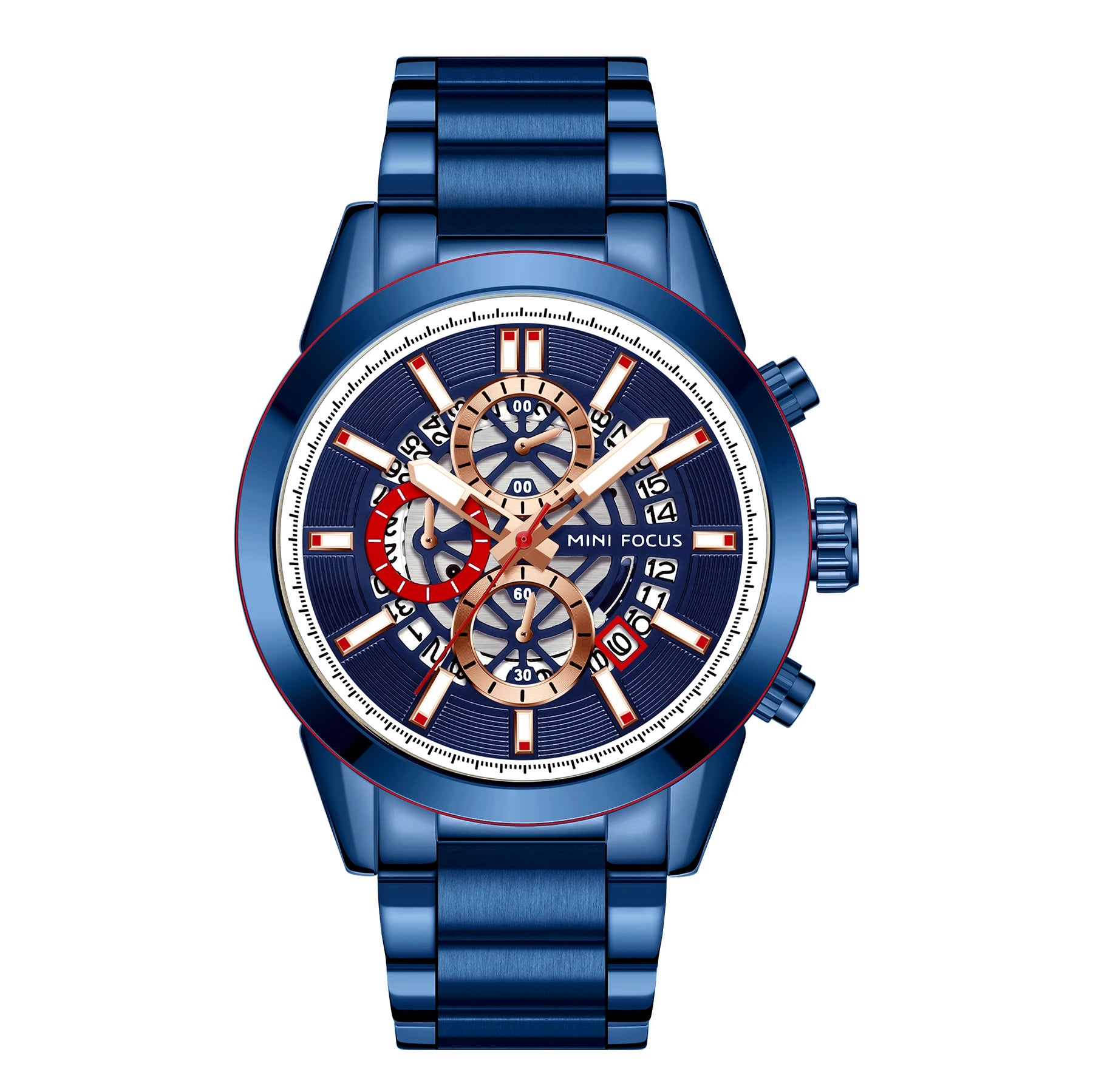 The Silver Sentinel - Luxury Sports Calendar Watch