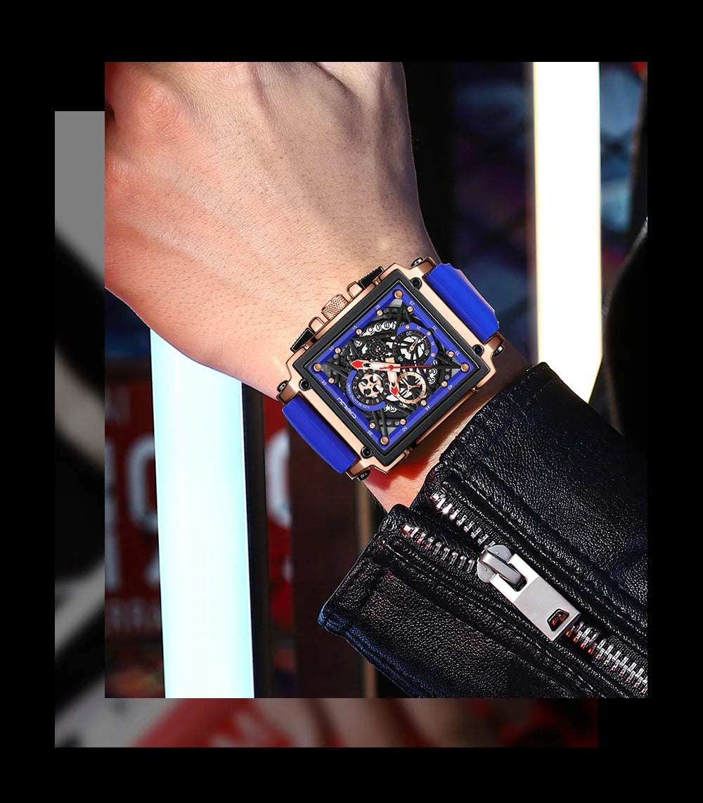 CRRJU Men's Sport Chronograph Watch