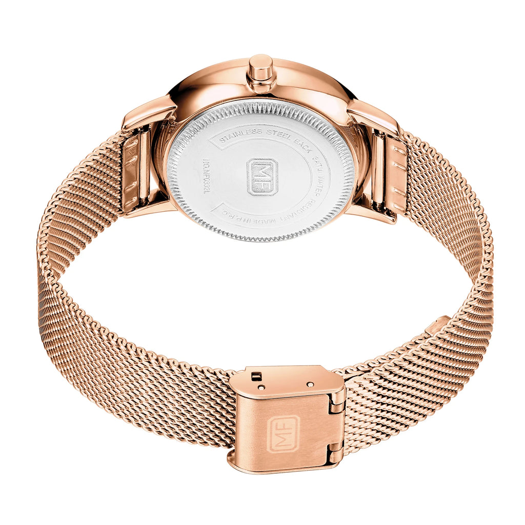 The Rose Milanesa - Luxury Mesh Dress Watch