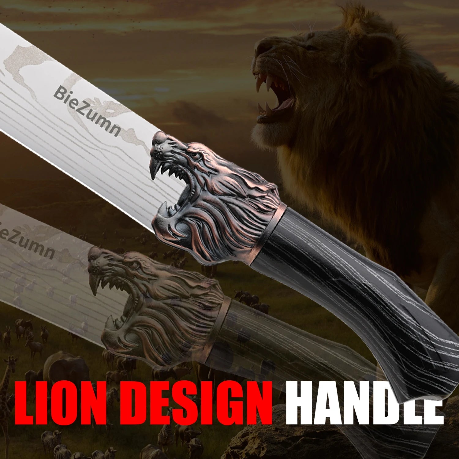 Sharp Multi-Functional Stainless Steel Kitchen Knife Set Meat Cleaver Butcher Chopping Knife Set