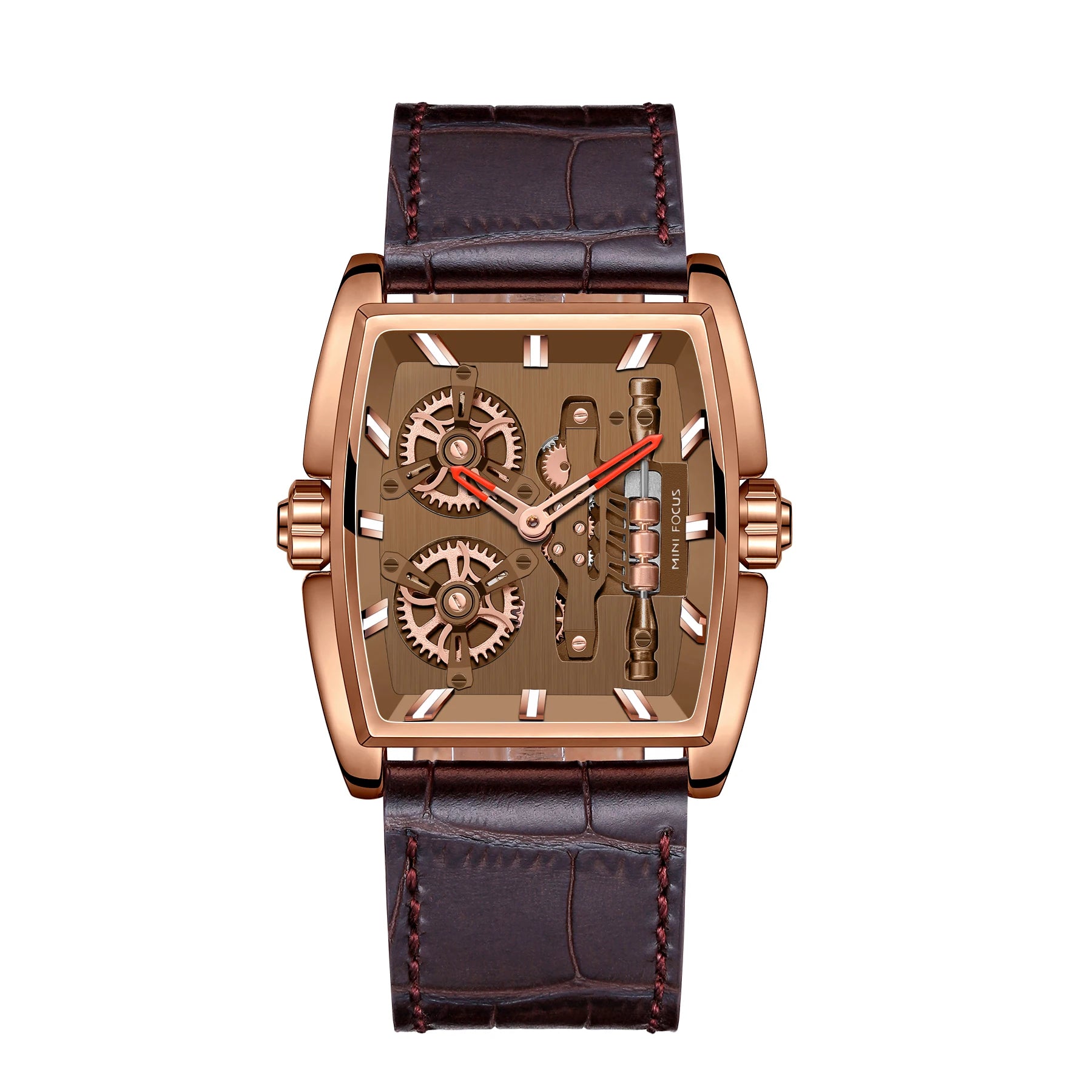 Industrial Edge Barrel Watch - Men's Waterproof Timepiece