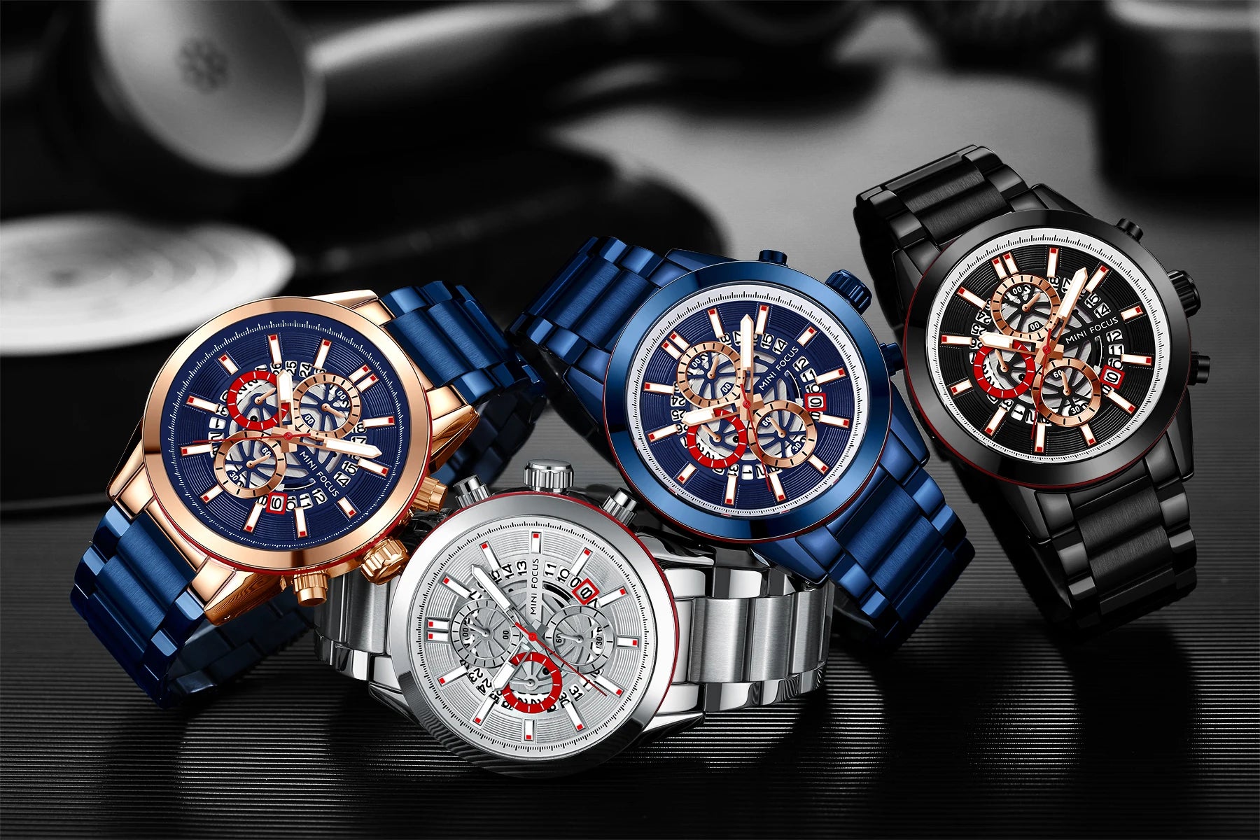 The Silver Sentinel - Luxury Sports Calendar Watch