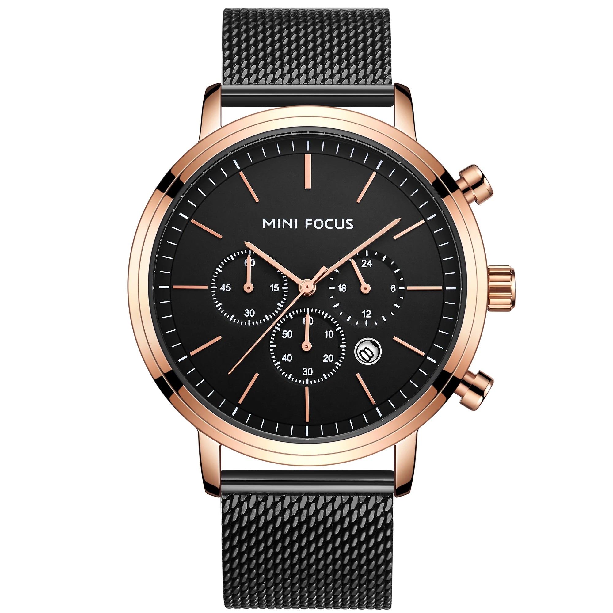 Silver Mesh Elite - Men's Luxury Stainless Steel Mesh Band Watch