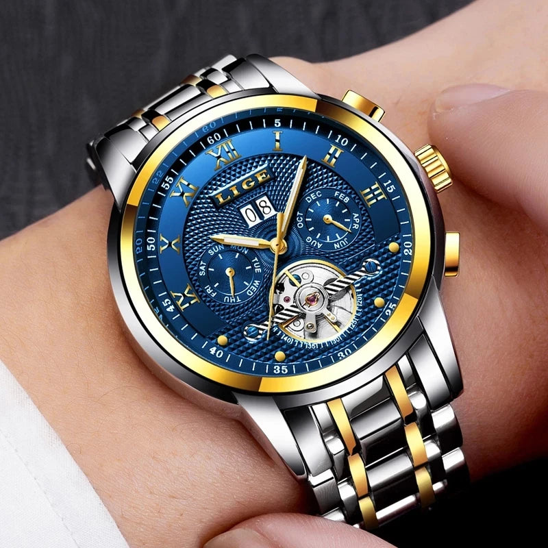 LIGE MechaLux Automatic - Self-Winding Mechanical Business Watch