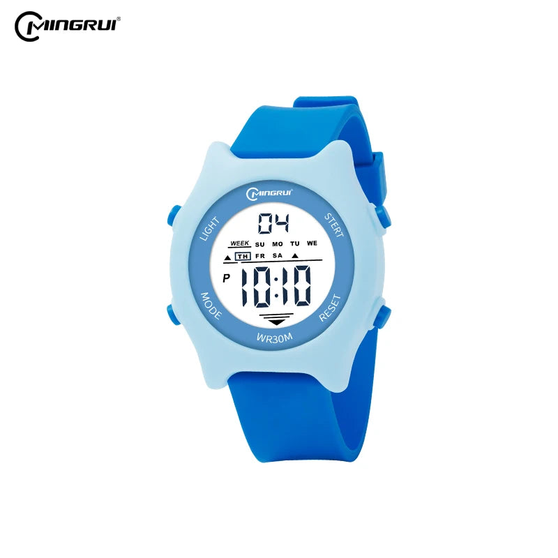 Best Selling Custom Cartoon Colorful Sports Kids Watches Children's Wrist Digital Watch for Kids