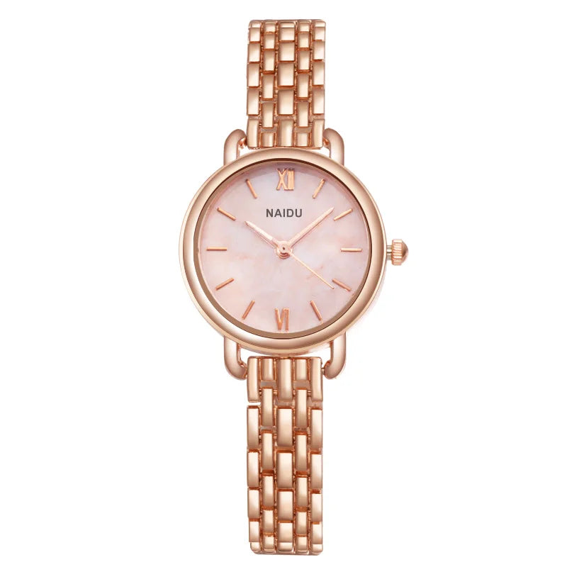 Women Watches New NAIDU Rose gold Silver Ladies Bracelet Watch womens quartz dress wristwatch feminino reloj mujer kol saati