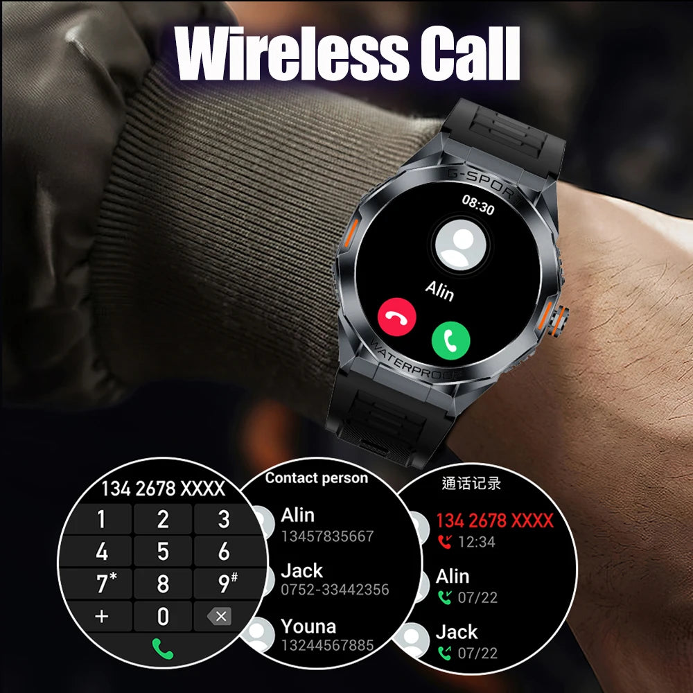 SENBONO H89 New Smartwatch Men  HD Big Screen BT Calls Water Proof 350mAh Big Battery Men Sports Fitness Tracking Smart Watch