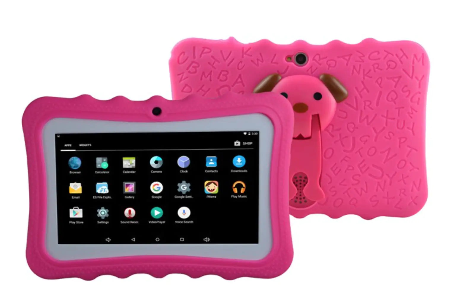 Kids 7" Android Tablet with Leather Case Bundle