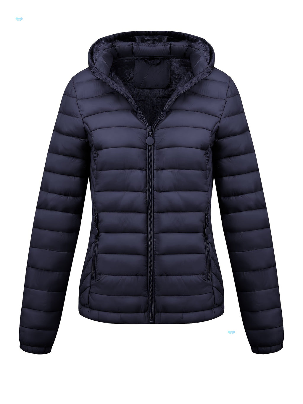 Women's Lightweight Hooded Winter Jacket Nylon Material