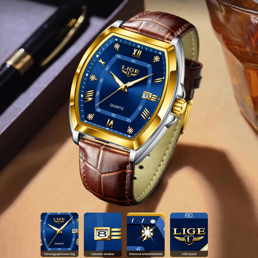 The Diamond Prestige - Luxury Leather Watch