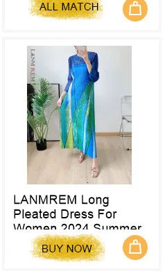 LANMREM Pleated Blazers For Women 2024 Spring New Lapel Single Breasted Long Sleeves Coat Female Fashion Coat 2DA3117