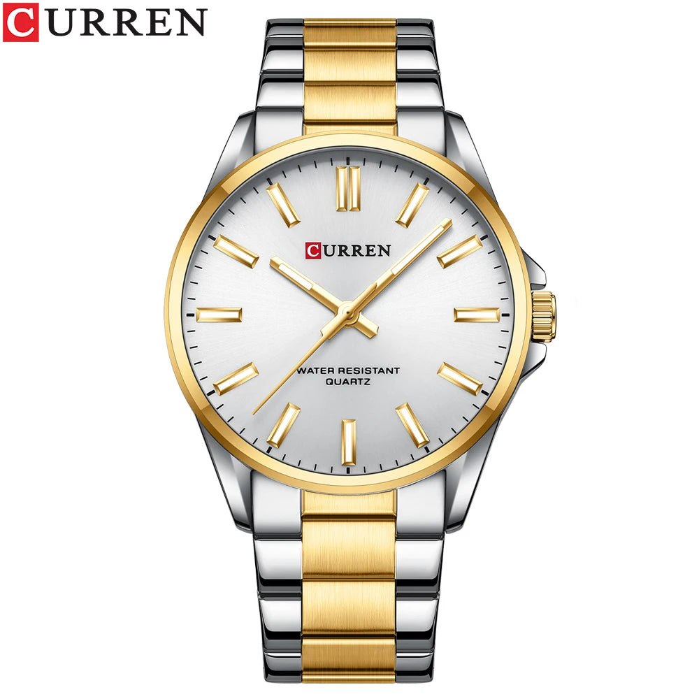 CURREN Luminary Elite - Waterproof Stainless Steel Business Quartz Watch