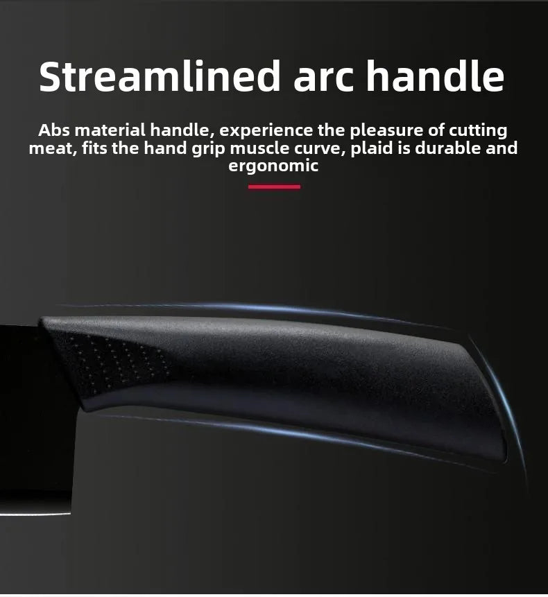 Kitchen Knife Set Chef Knife Black Steel Vegetable Knife Black Fruit Knife Household Kitchen Knife Black Blade