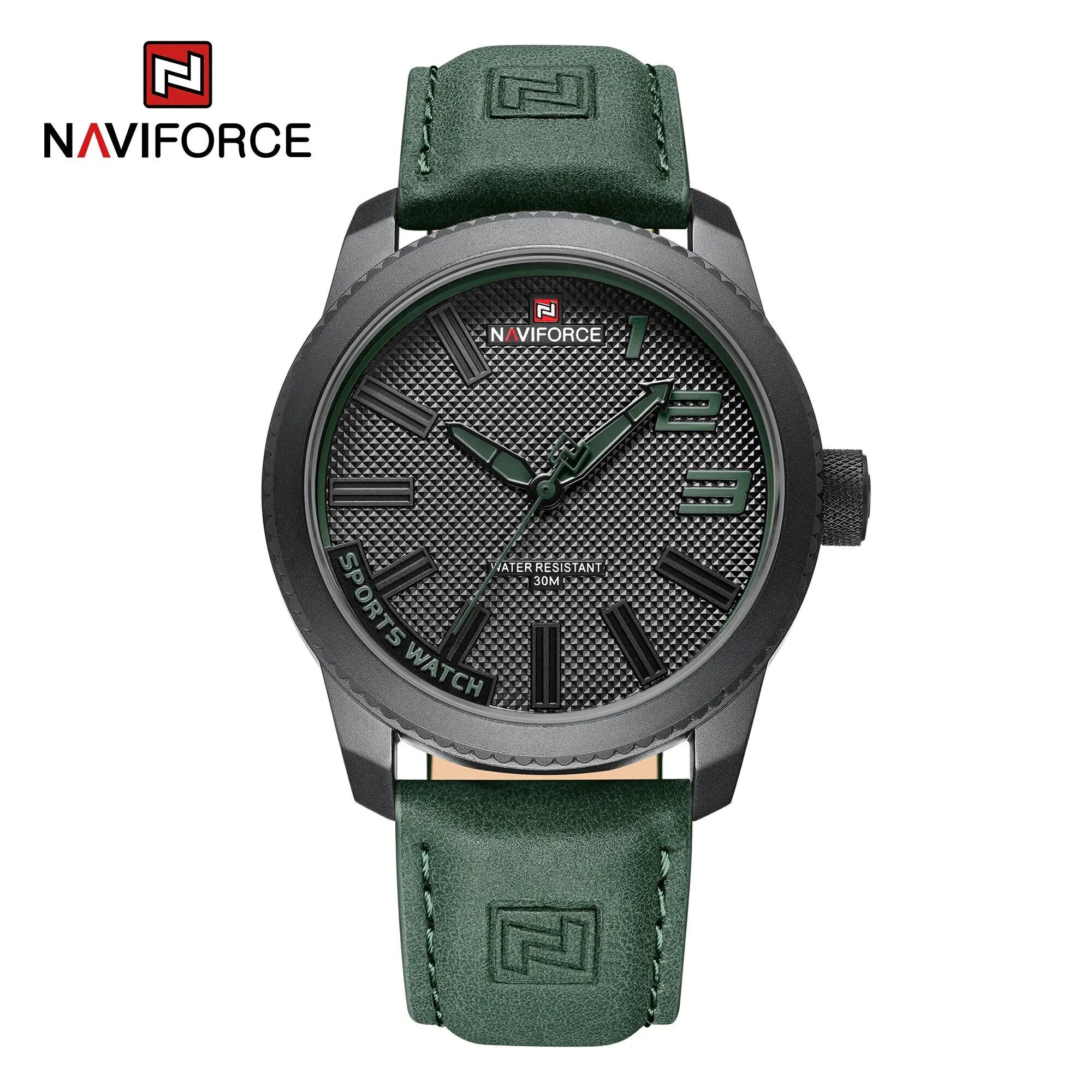 The Shockproof Ranger - Military Leather Sport Watch