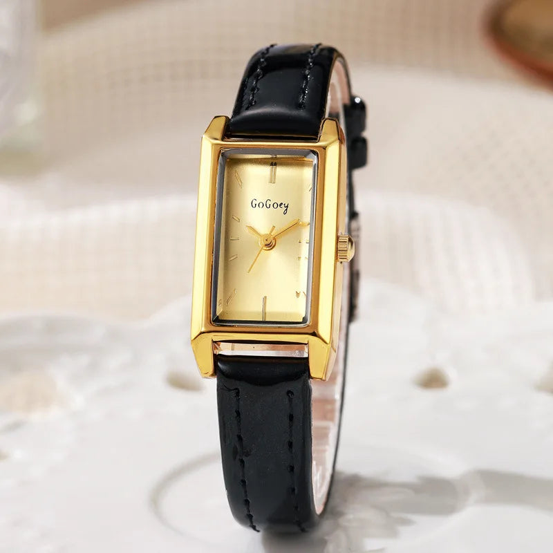 Luxury Watches for Women Retro Female Watch Ladies Belt Black Quartz Wristwatches Montre Femme Relogio Feminino Gifts