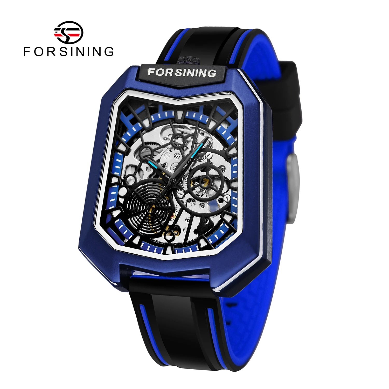 Spider Skeleton Outdoor Watch - Shield Case Automatic Mechanical with Silicone Strap
