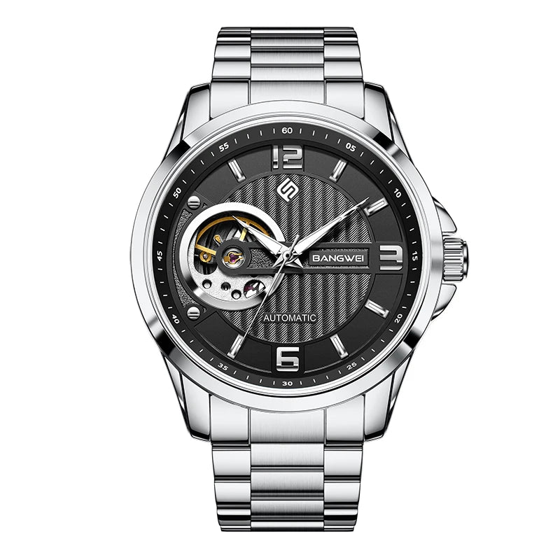 LIGE Tourbillon Watches For Men Fashion Business Watch Men Top Brand Luxury Waterproof Men's Mechanical Wristwatch Reloj Hombre