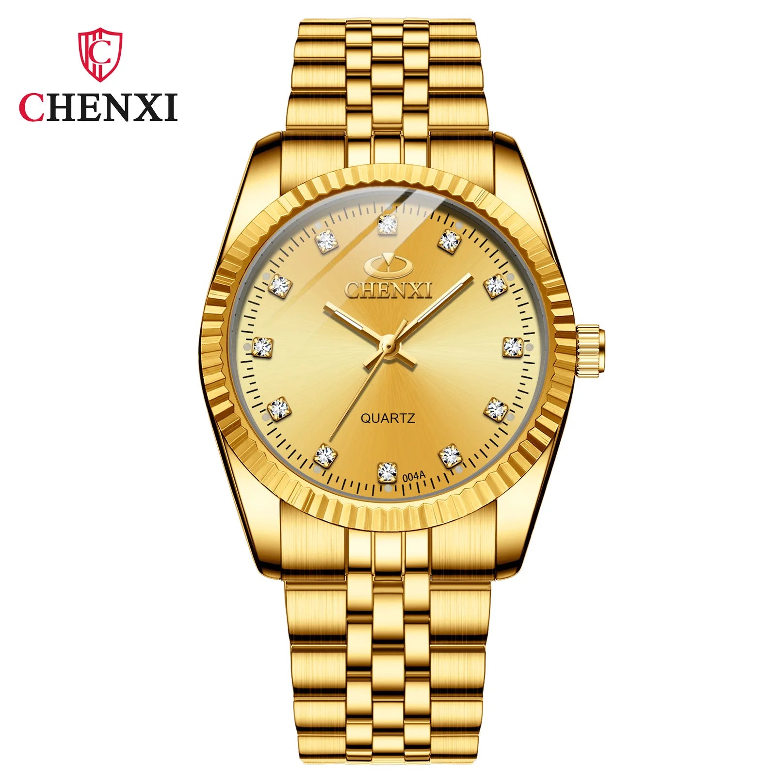 Golden Radiance - Women's Luxury Stainless Steel Quartz Watch