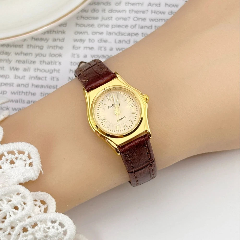 Luxury Leather Watch for Woman Stainless Steel Ladies Quartz Watch Dress Elegant Women Watches Fashion Reloj