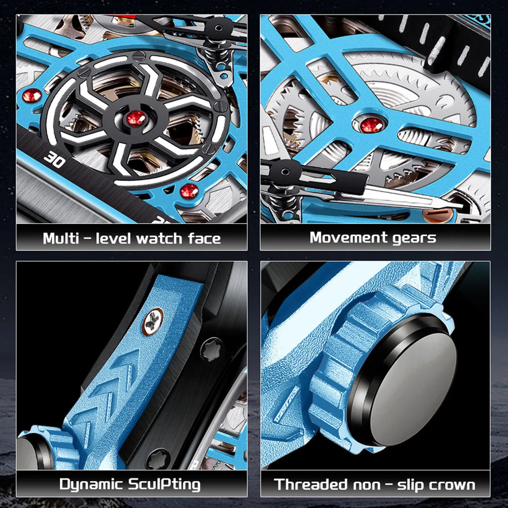 LIGE Men's Automatic Mechanical Watch - Luxury Waterproof Luminous Business Watch