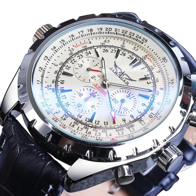 JARAGAR 212 Hollowing Dial Chronograph Watch