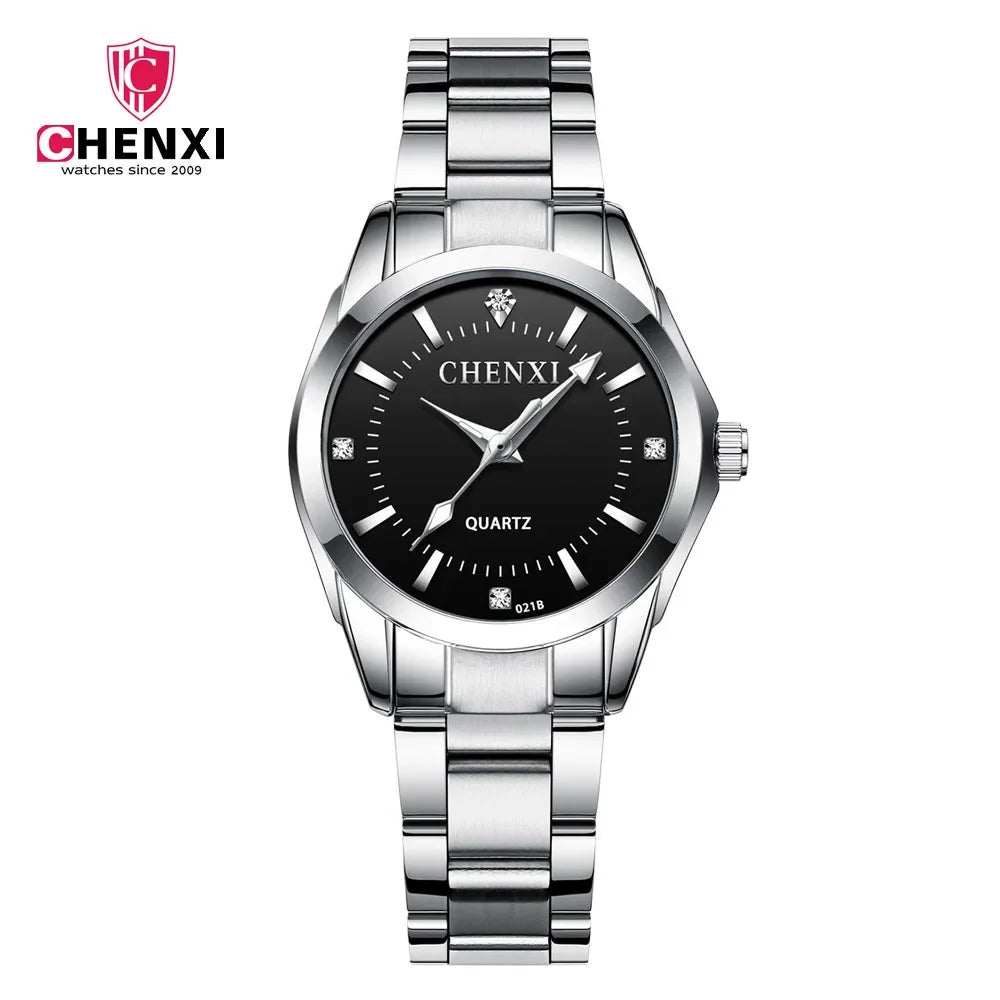 Luxury Diamond Alloy Watch - Fashion Steel Bracelet Waterproof Timepiece for Women