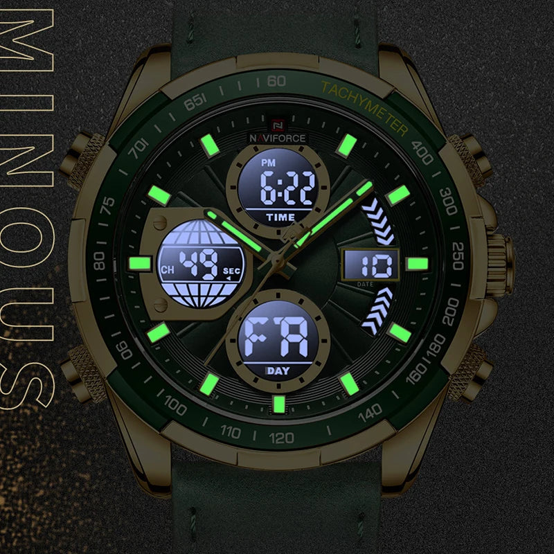 The Leather Commando - Military Sport Chronograph