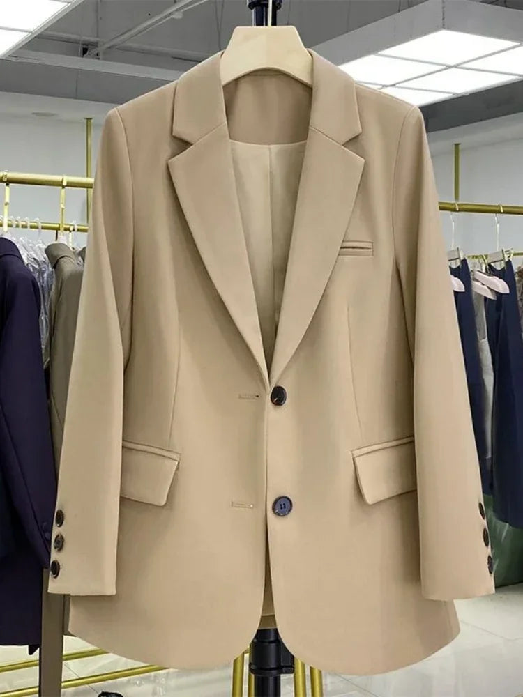 New in Spring Autumn Elegant Blazer Women Korean Casual Women's Jacket Fashion Luxury Female Coats Splice Office Lady Clothes