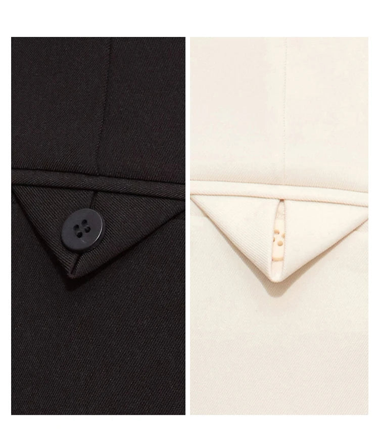 AMII Minimalist Women's Blazer Jacket Shorts 2025 Spring New Fashion Trun Down Collar Mid Length Jacket Basic Shorts 12541161
