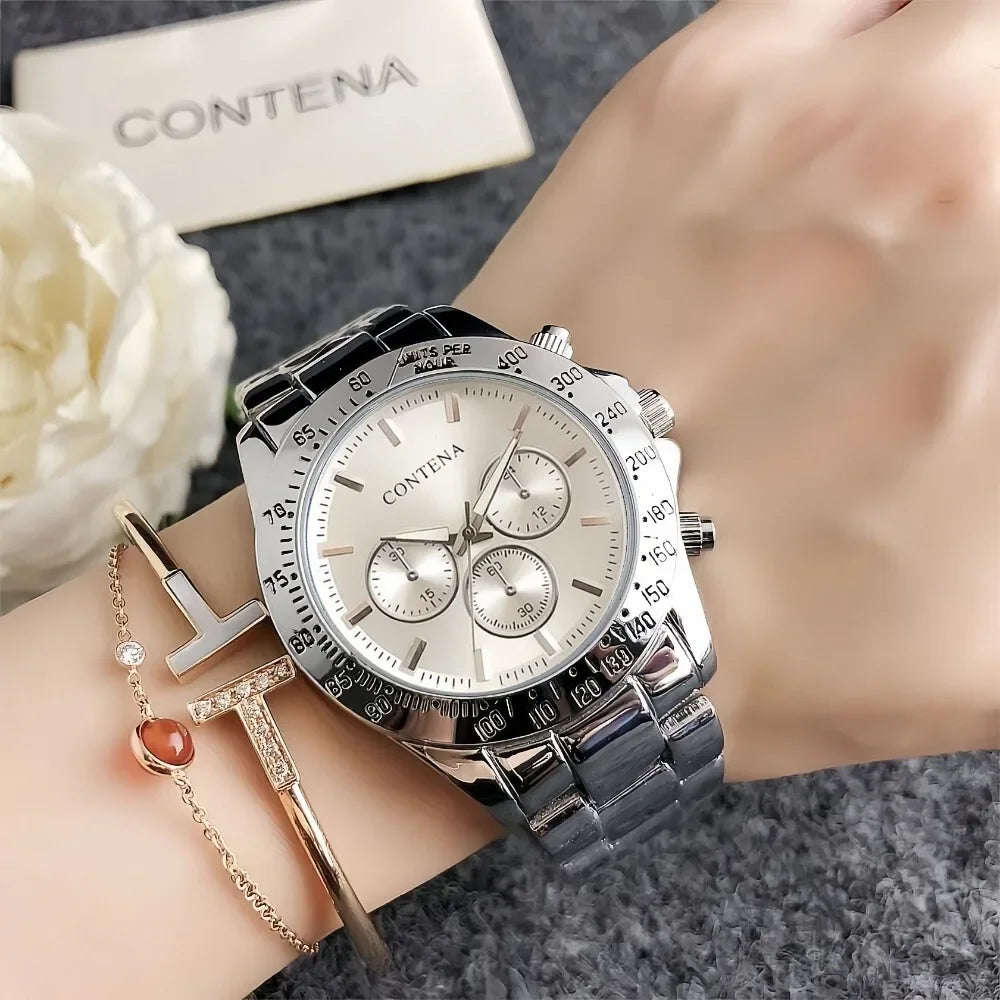 New Women Fashion Quartz Wristwatches Top Brand Luxury Stainless Steel Watches for Woman Business Ladies Clock montre femme