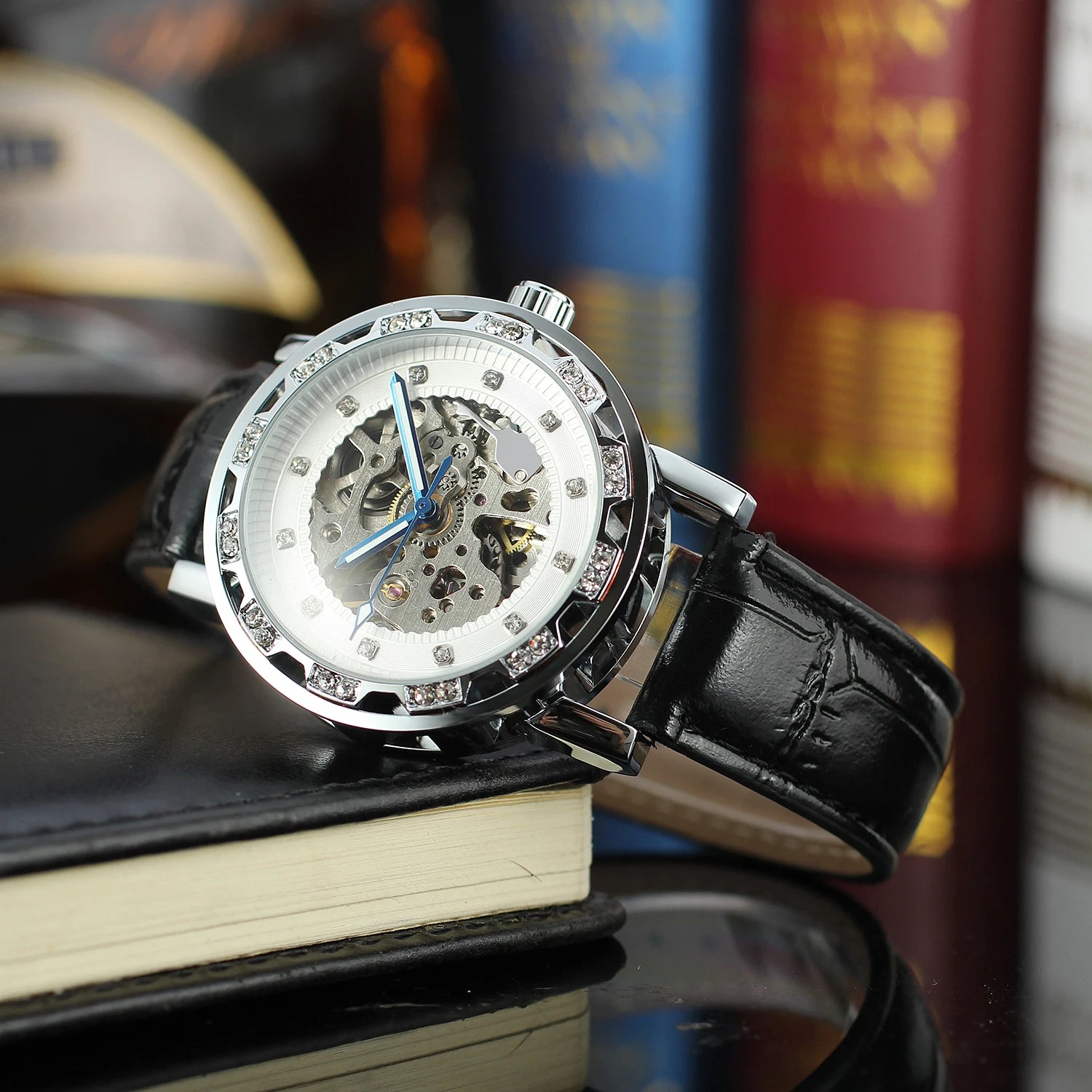 Tourbillon Skeleton Automatic Watch - Steel Band Mechanical