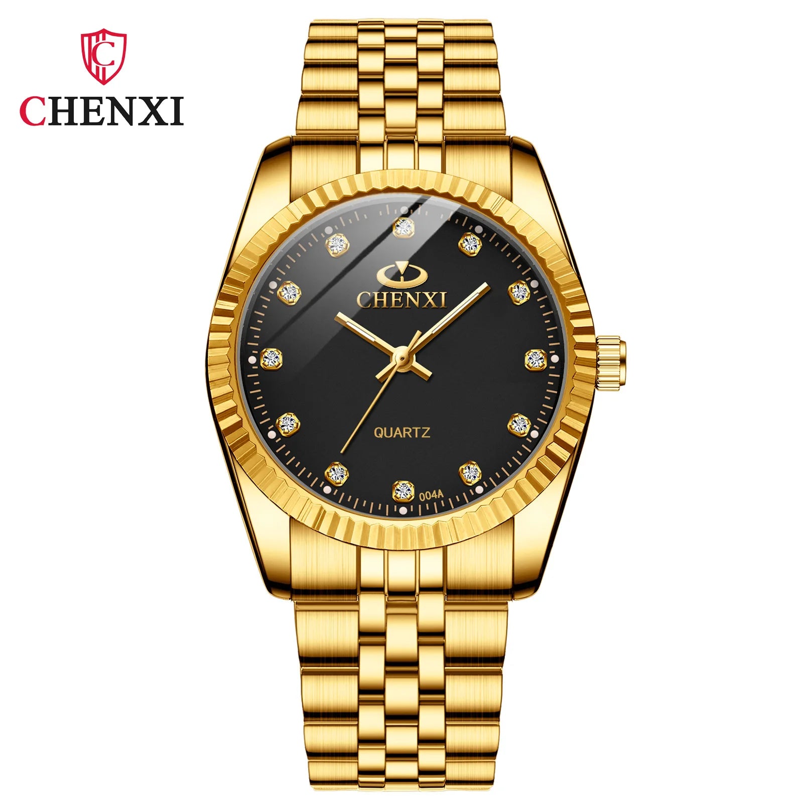 Golden Radiance - Women's Luxury Stainless Steel Quartz Watch