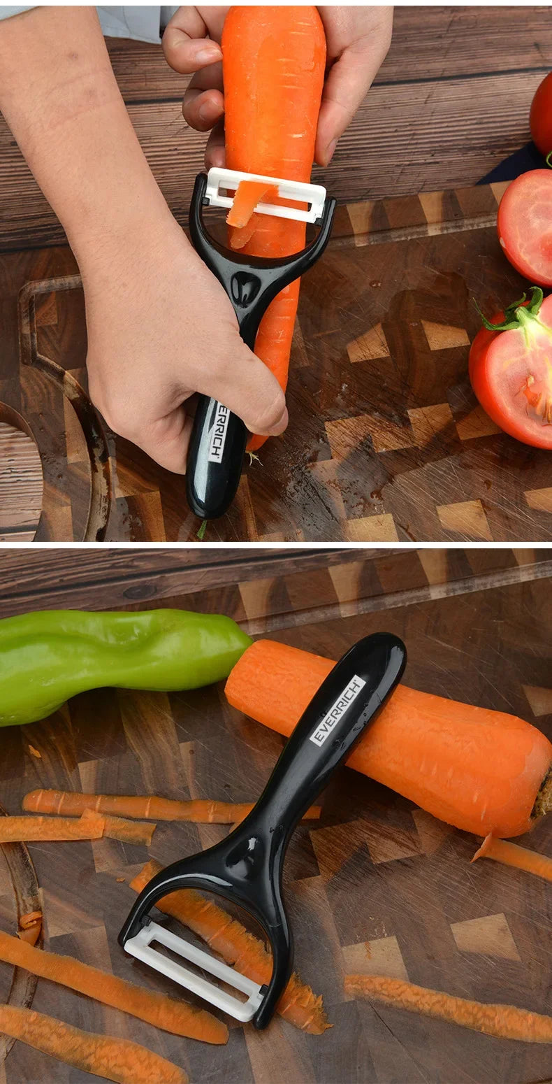 6 Pcs Sets Kitchen Knife Stainless Steel Kitchen Knife Sets Non Stick Blade Chef Sliciing Cleaver Paring Scissors Peeler Knives