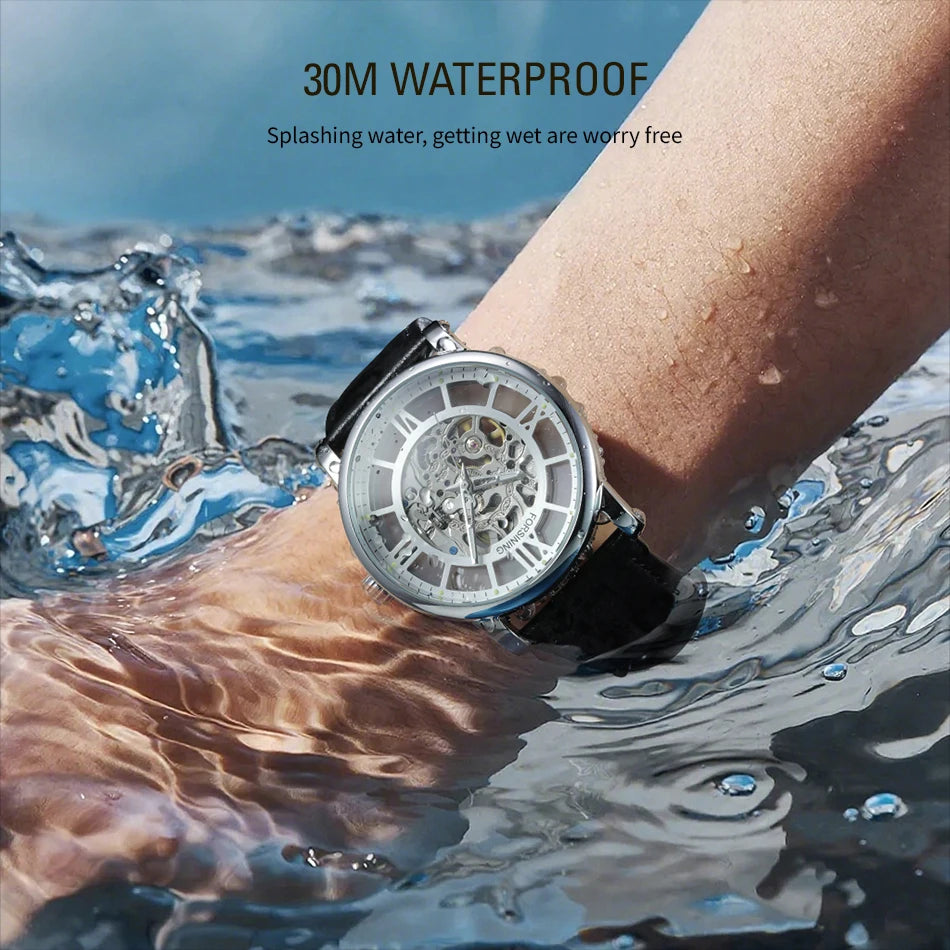 MechaVision Elite 2025 - 3D Skeleton Automatic Waterproof Watch