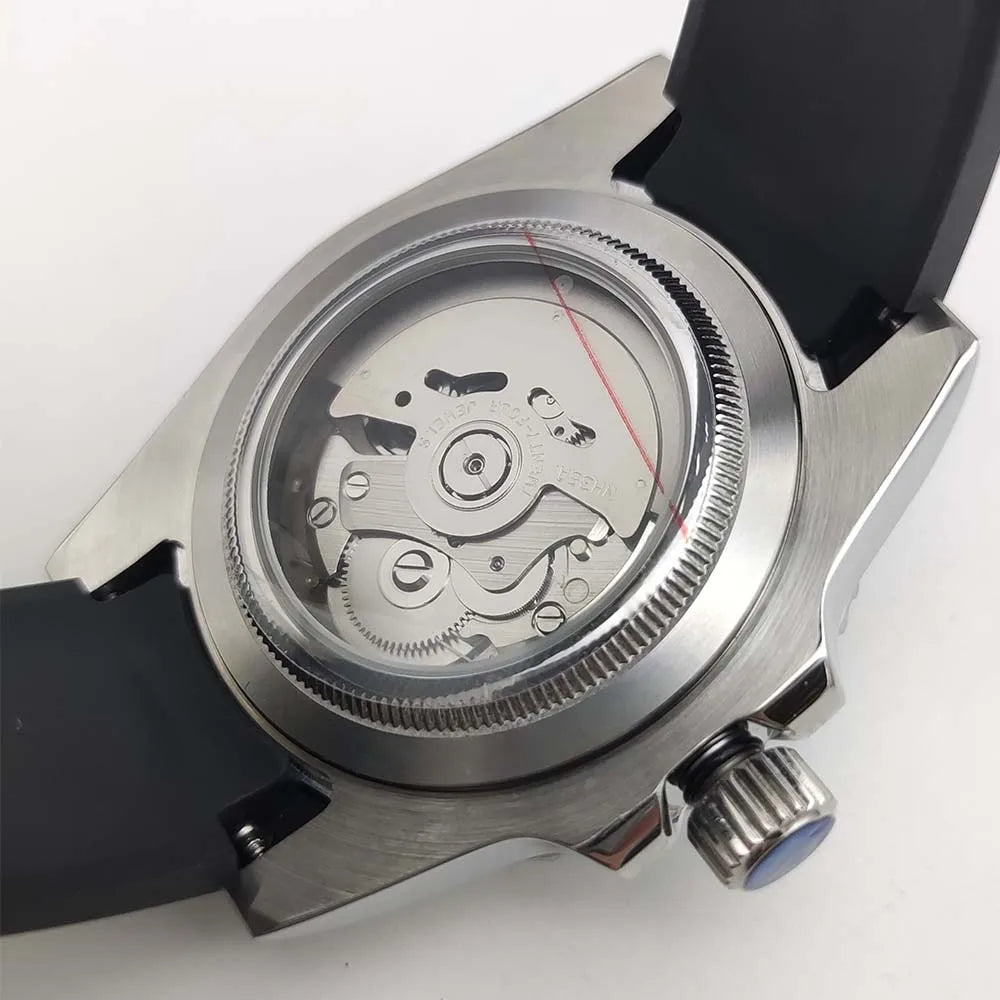 40MM Fashion Watch NH35 Movement Perpetual Calendar Waterproof Luminous Automatic Mechanical Watch Sapphire Glass Rubber Strap