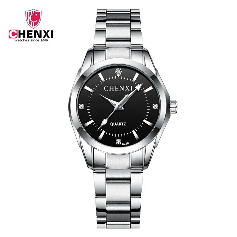Luxury Diamond Alloy Watch - Fashion Steel Bracelet Waterproof Timepiece for Women