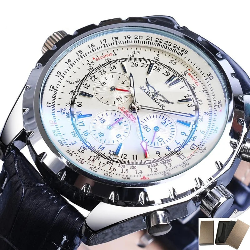 JARAGAR 212 Hollowing Dial Chronograph Watch