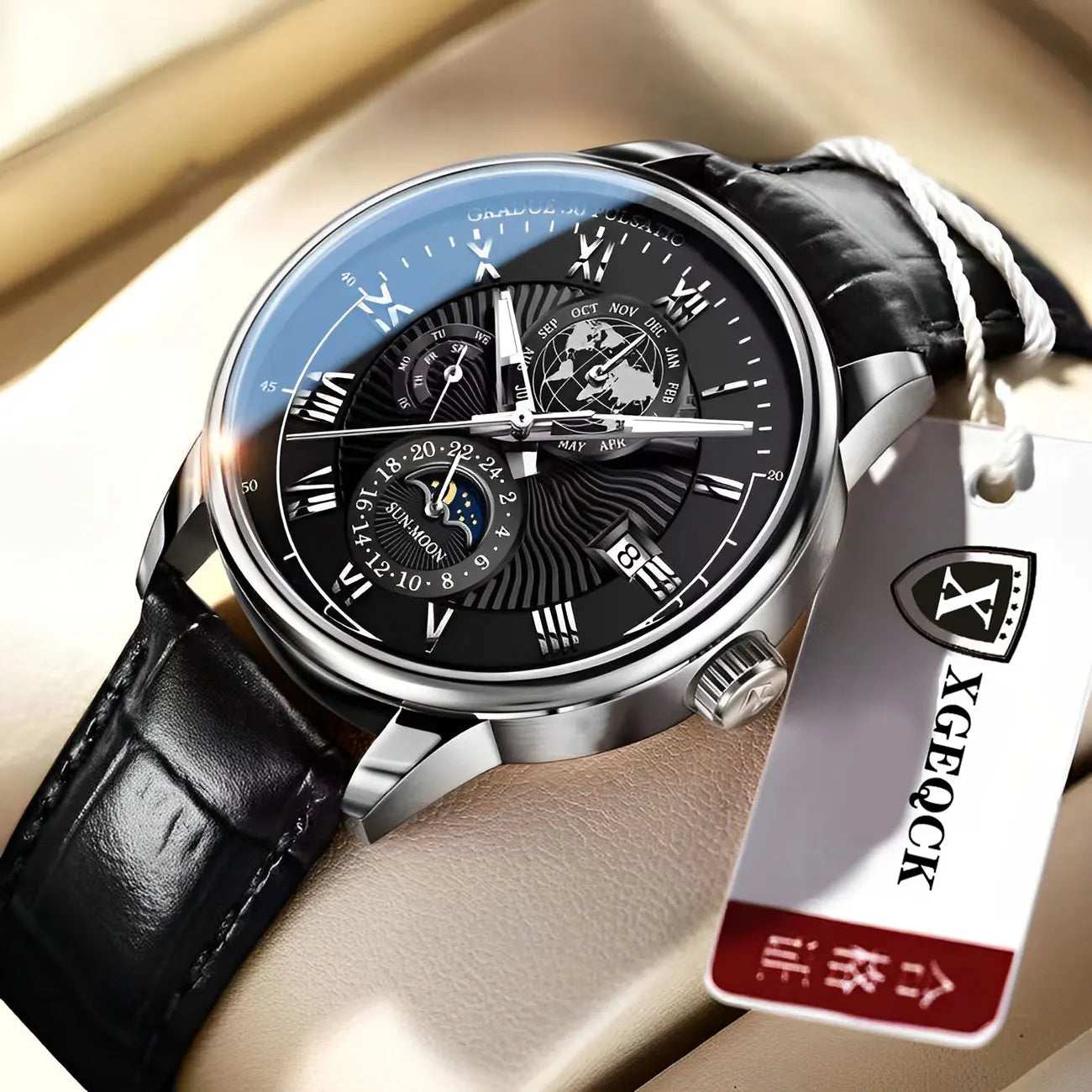 Waterproof Luminous Calendar Men's Watch, Student Quartz Wrist Watch
