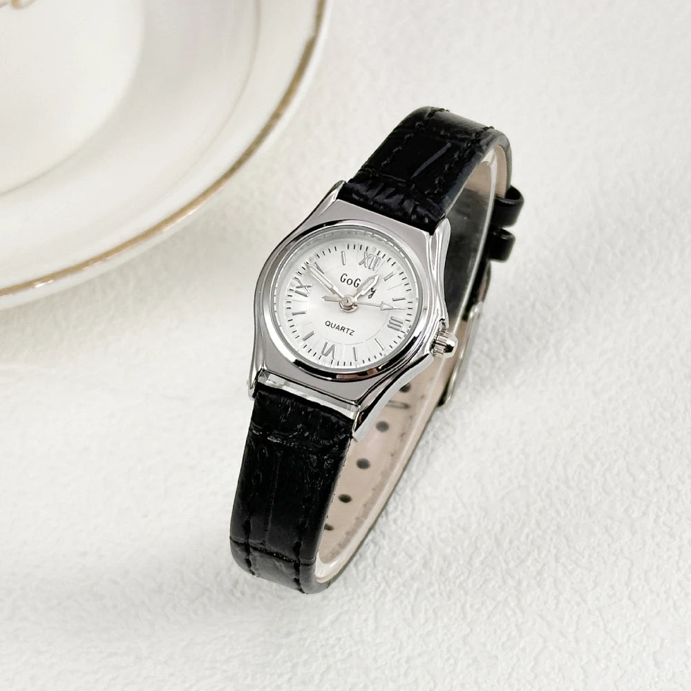 Luxury Leather Watch for Woman Stainless Steel Ladies Quartz Watch Dress Elegant Women Watches Fashion Reloj