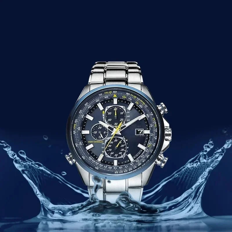 New Hot Sale Men Luxury Trend Quartz Clock Calendar Waterproof Multi Function Fancy Round Watch Stainless Automatic Watch