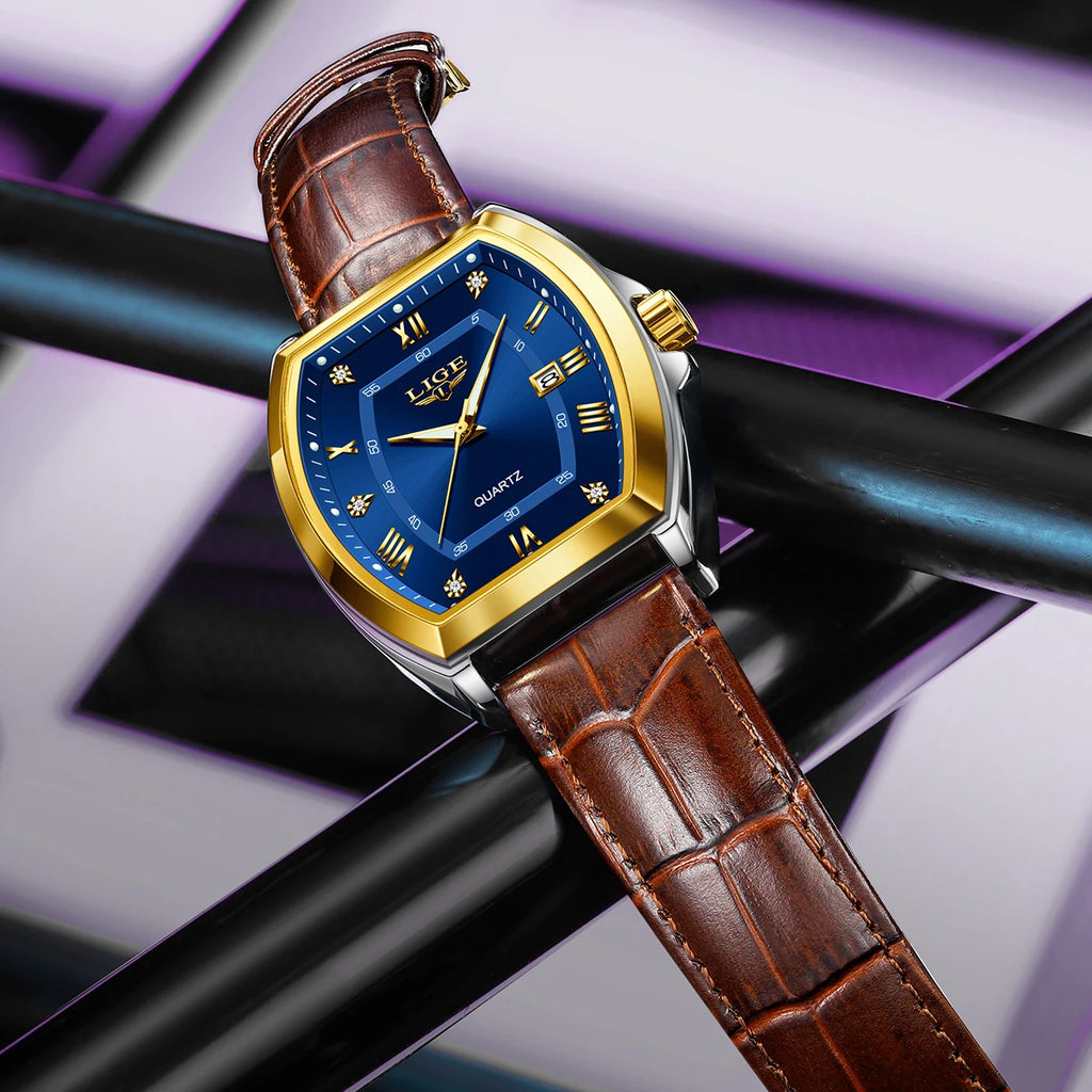 The Diamond Prestige - Luxury Leather Watch