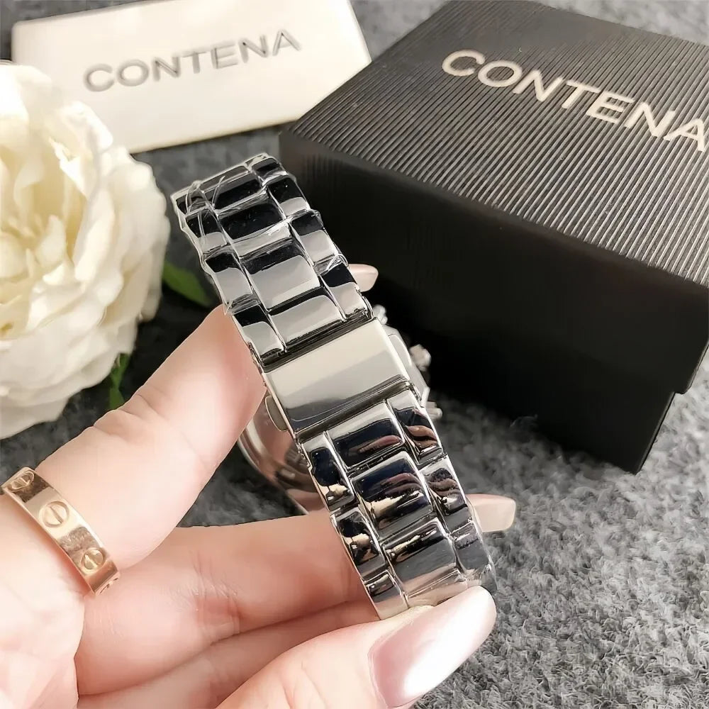 Luxury Quartz Watches for Women Fashion Brand Stainless Steel Women Watches Simple Business Ladies Wristwatch Female Clock